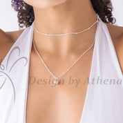 Layering Necklace Ball Pendant in Sterling Silver