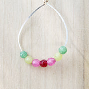 Watermelon Half Silver Necklace