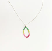 Watermelon Necklace in Sterling Silver OOAK
