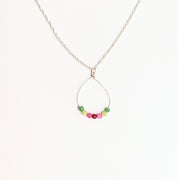 Watermelon Half Silver Necklace