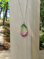 Watermelon Necklace in Sterling Silver OOAK