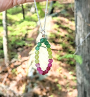 Watermelon Necklace in Sterling Silver OOAK