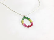 Watermelon Necklace in Sterling Silver OOAK