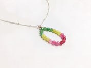 Watermelon Necklace in Sterling Silver OOAK