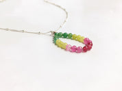 Watermelon Necklace in Sterling Silver OOAK