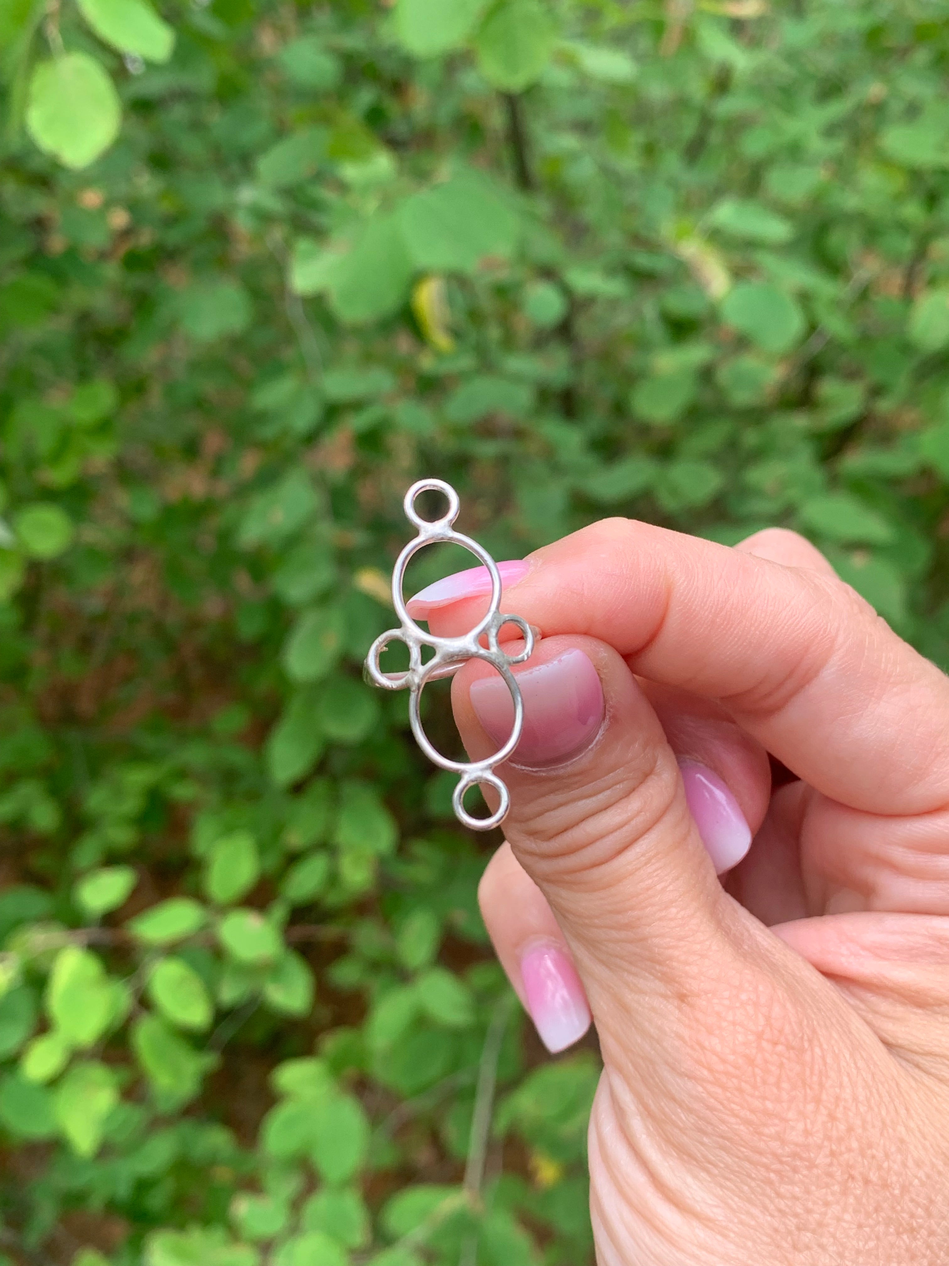 Open Circle Ring | Sterling Silver or 18K Gold | Circa | Handcrafted Geometric Statement Ring