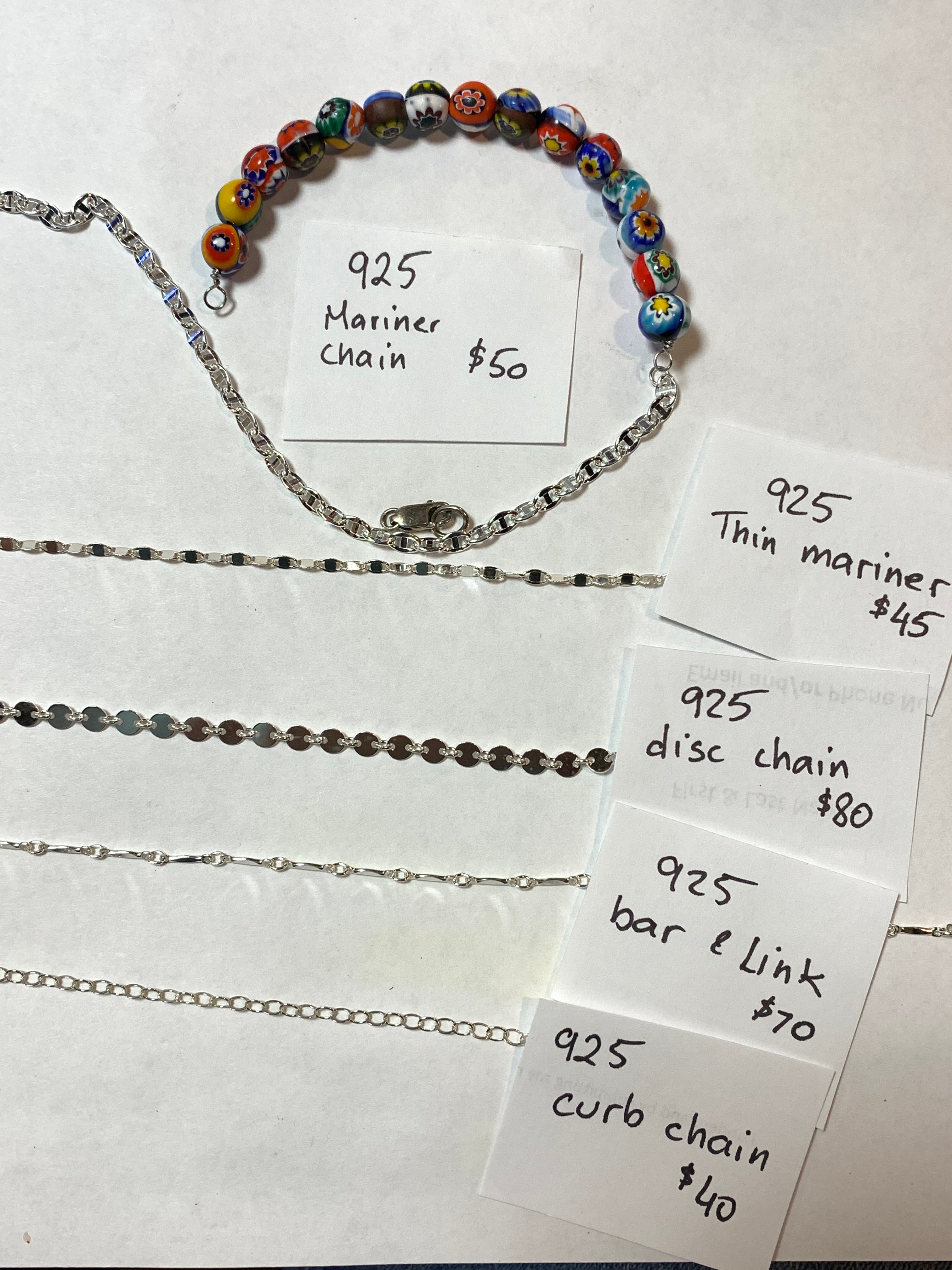 Reserved for Sophia – Custom Sterling Silver Bracelet
