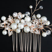 #017: Rose Gold Bridal Hair Comb