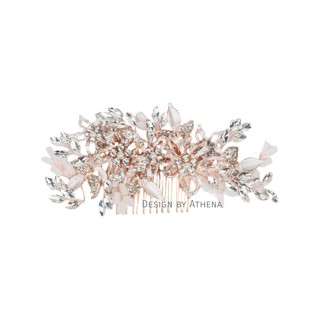 #40: Rose Gold Bridal Hair Comb