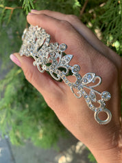 #036 Wholesale Silver Bridal Tiara – 1.7" CZ & Crystal Wedding Crown