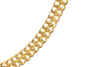 Sample Sale: Double Curb Necklace in Stainless Steel