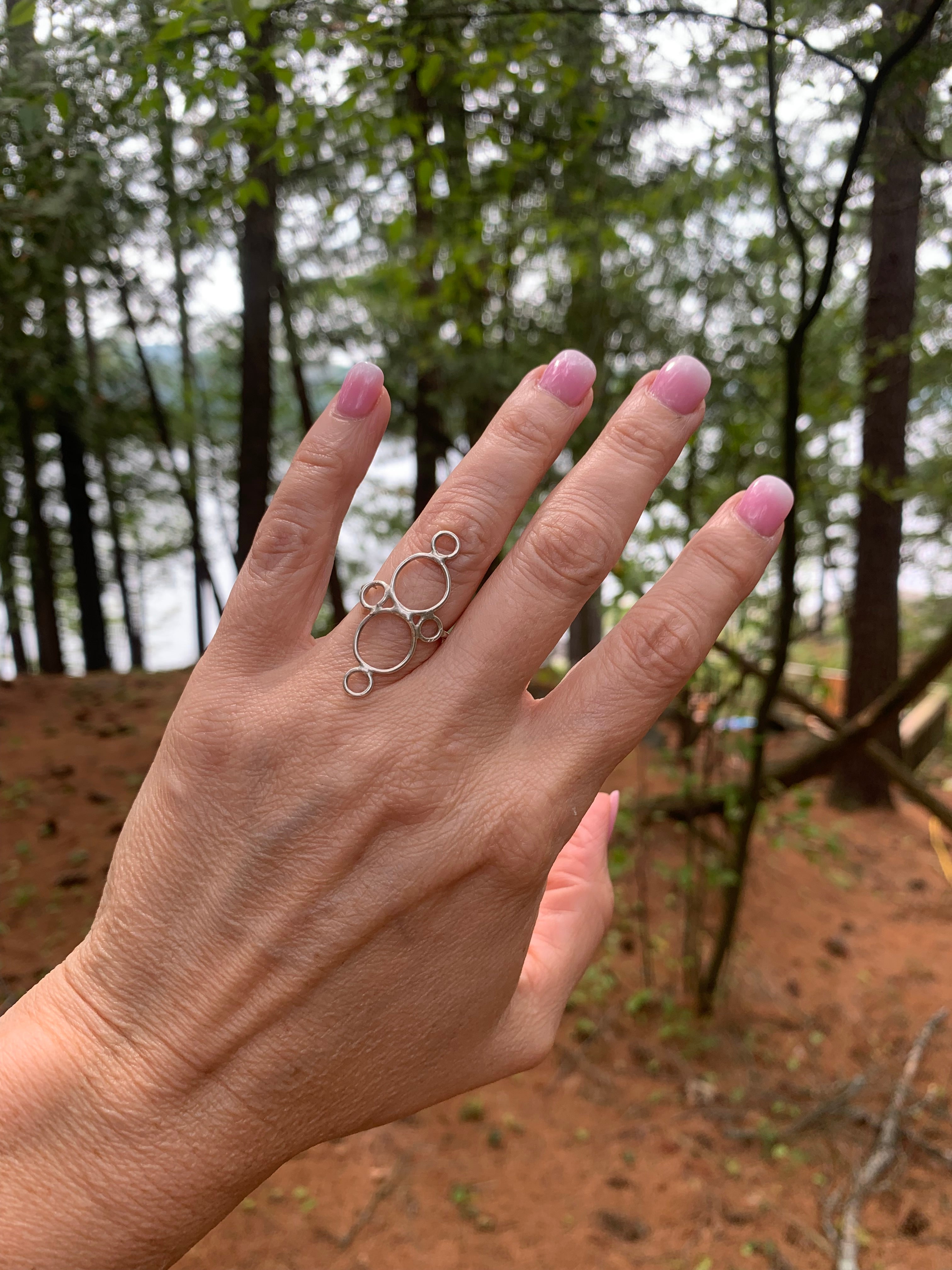 Open Circle Ring | Sterling Silver or 18K Gold | Circa | Handcrafted Geometric Statement Ring