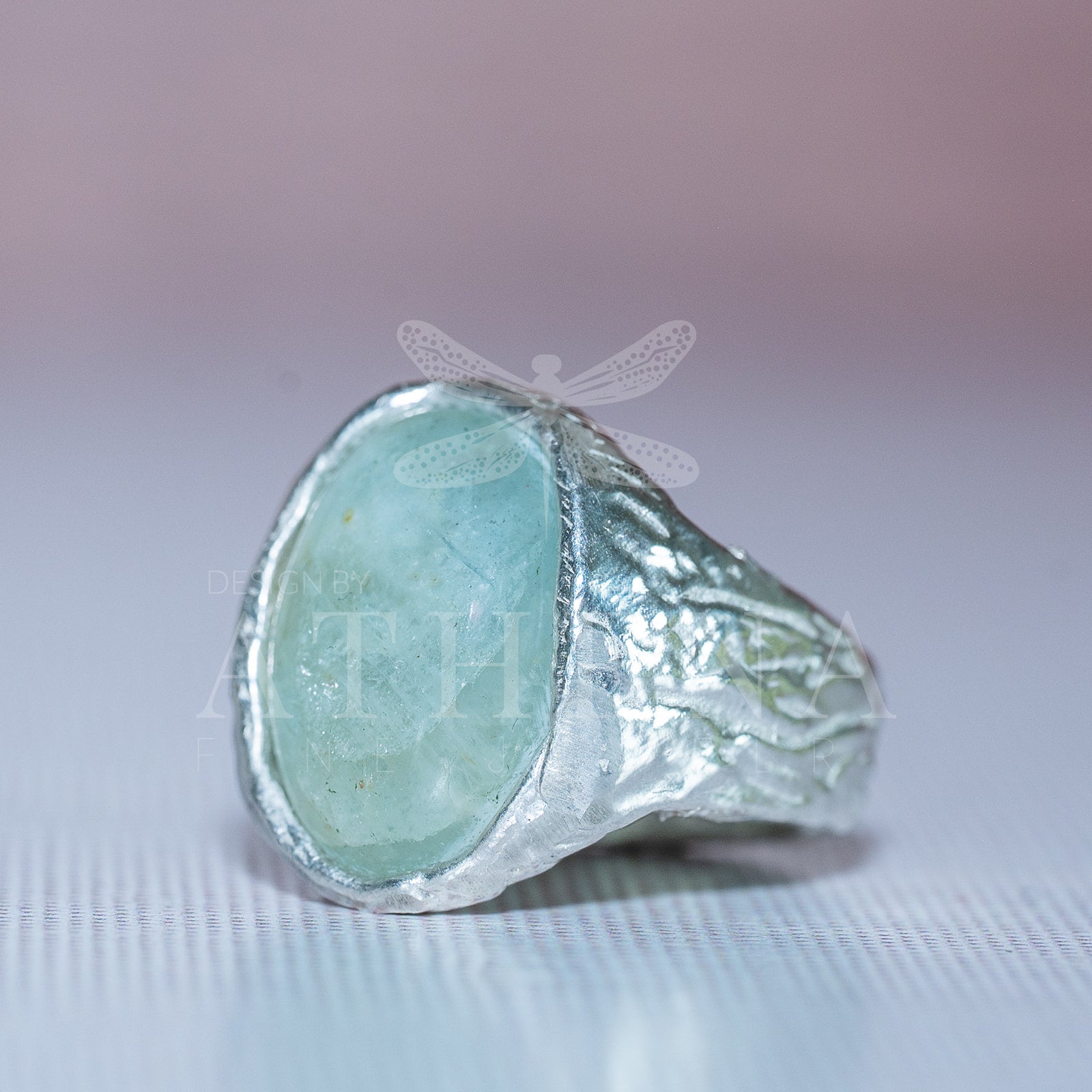 Seraphina’s Sea Ring | Ready-to-Ship Aquamarine Birthstone Ring | Sterling Silver