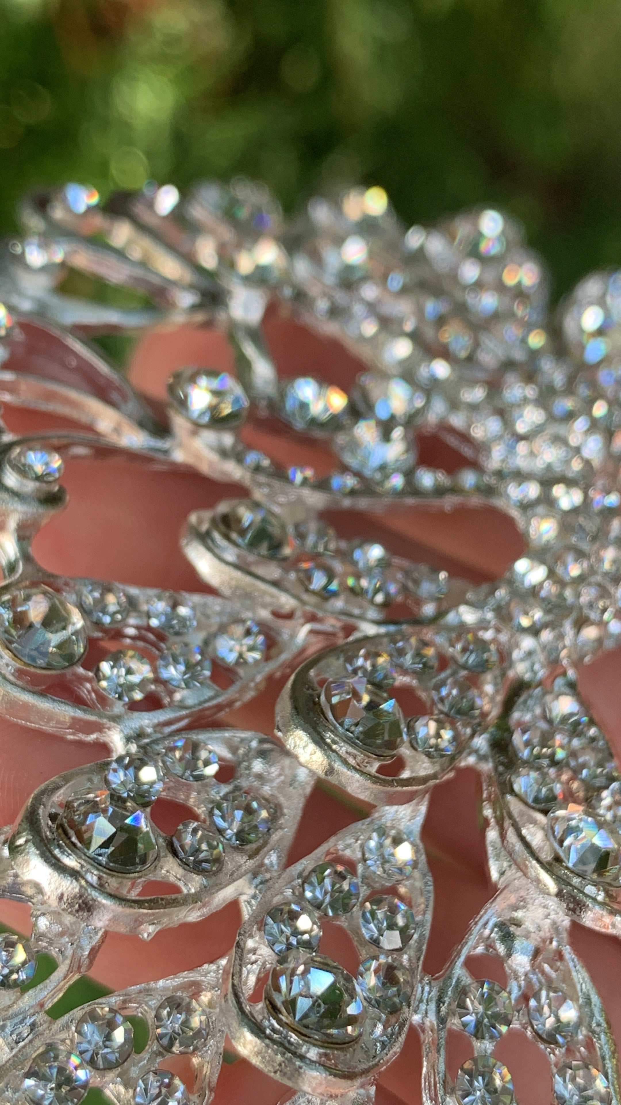 #035 Silver Bridal Tiara – 1.75" Crystal & CZ Wedding Crown, Elegant Bride Headpiece