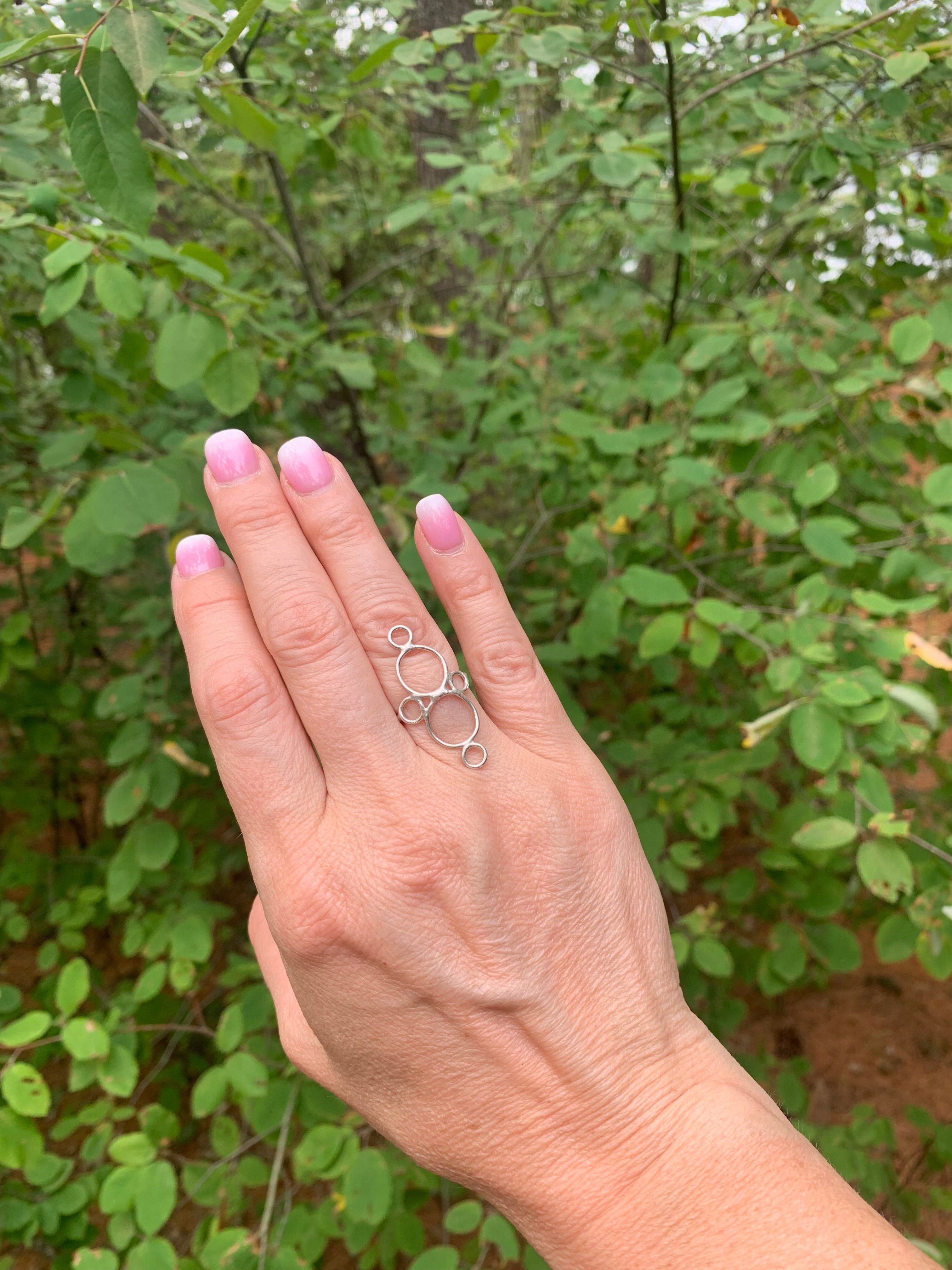 Open Circle Ring | Sterling Silver or 18K Gold | Circa | Handcrafted Geometric Statement Ring