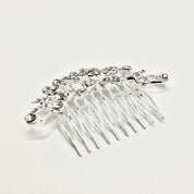 #6 - Silver Crystal Bridal Hair Comb, Wedding, Decorative Pin, Bridal Pin, Bridesmaid, Wedding Hair Accessories, Ornamental Accessories