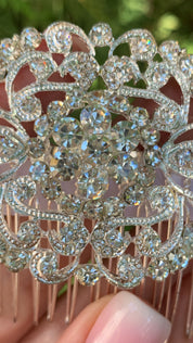 #016: Silver Bridal Hair Comb