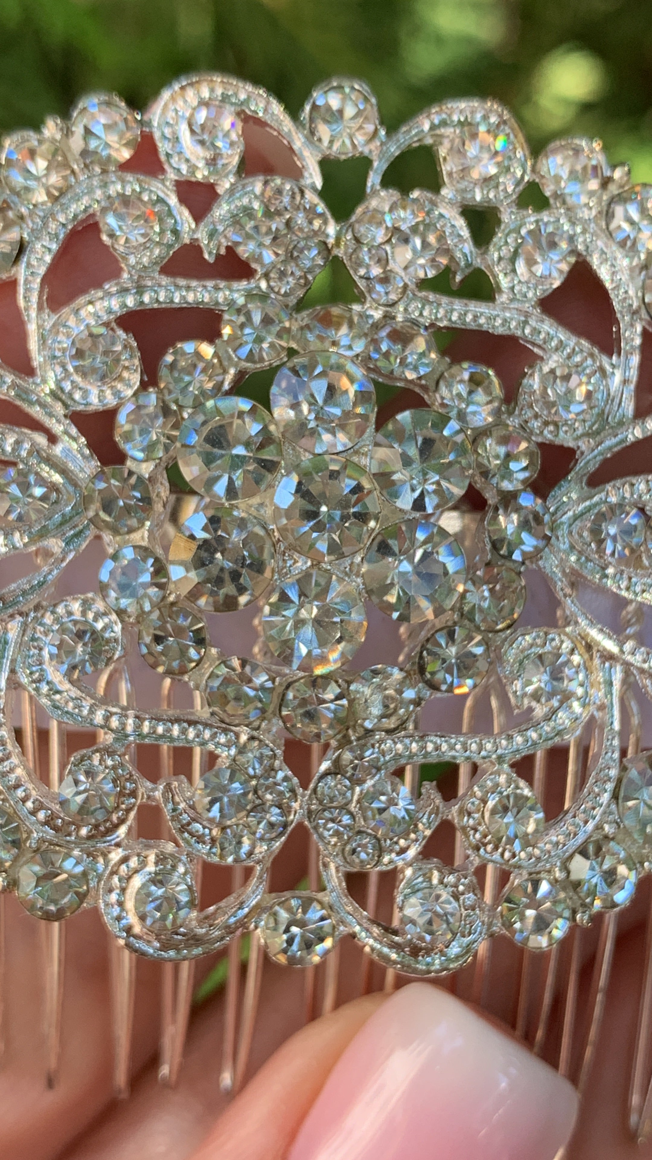 #016: Silver Bridal Hair Comb