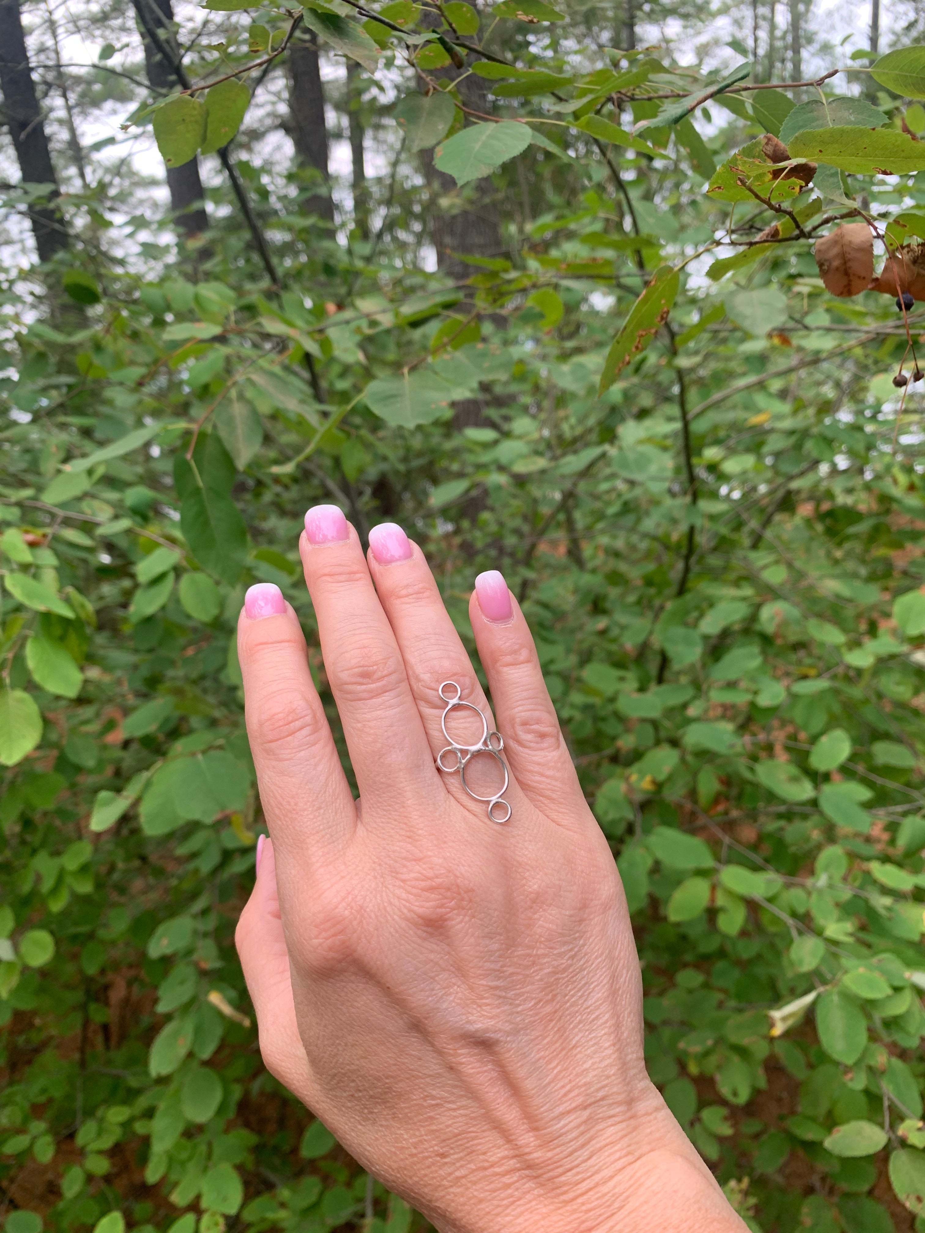 Open Circle Ring | Sterling Silver or 18K Gold | Circa | Handcrafted Geometric Statement Ring