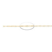 14/20 Yellow Gold-Filled 1.4mm Dapped Bar & Link Chain | 18 inches