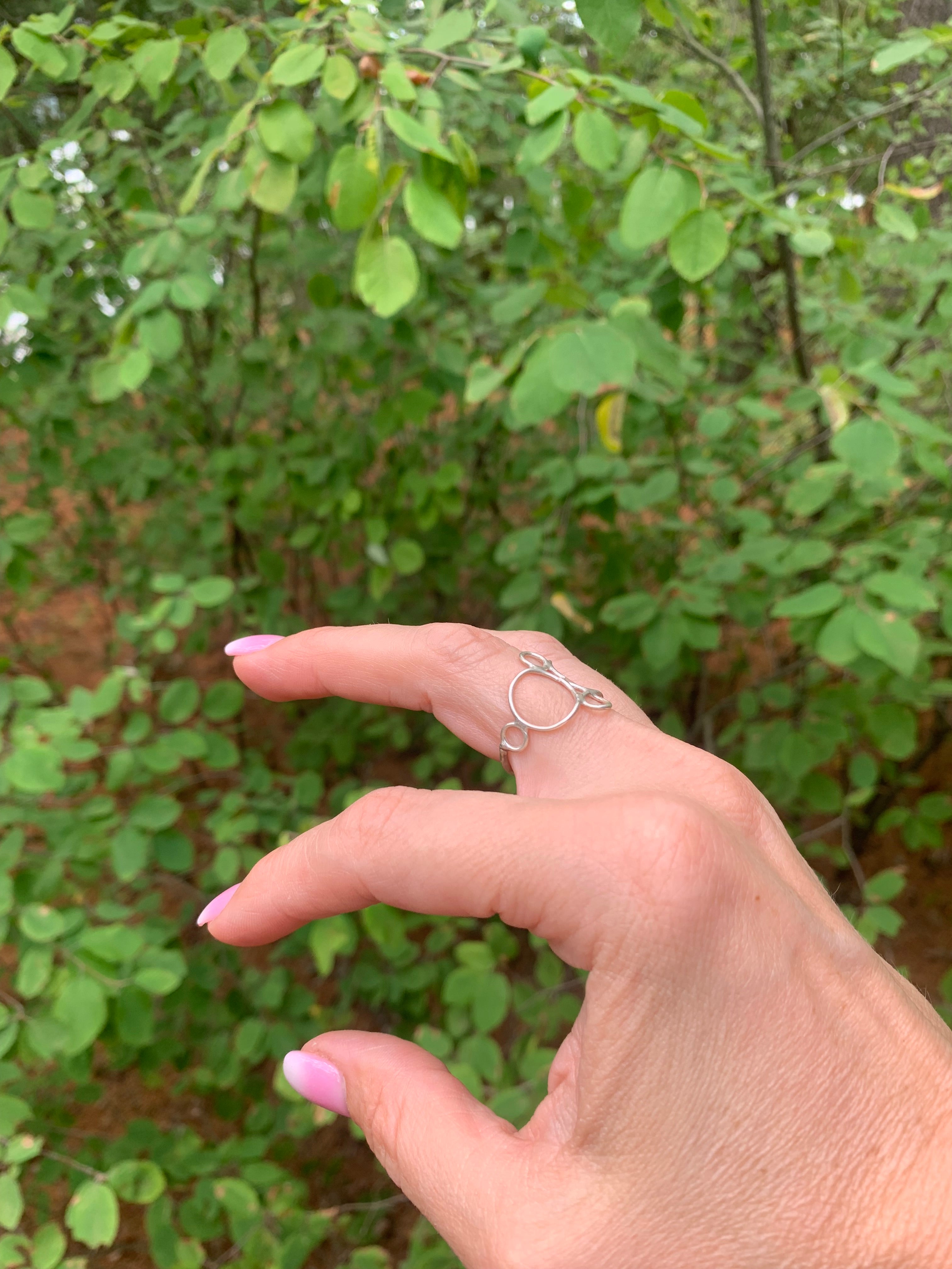 Orbit Ring – Sterling Silver or 18K Yellow Gold