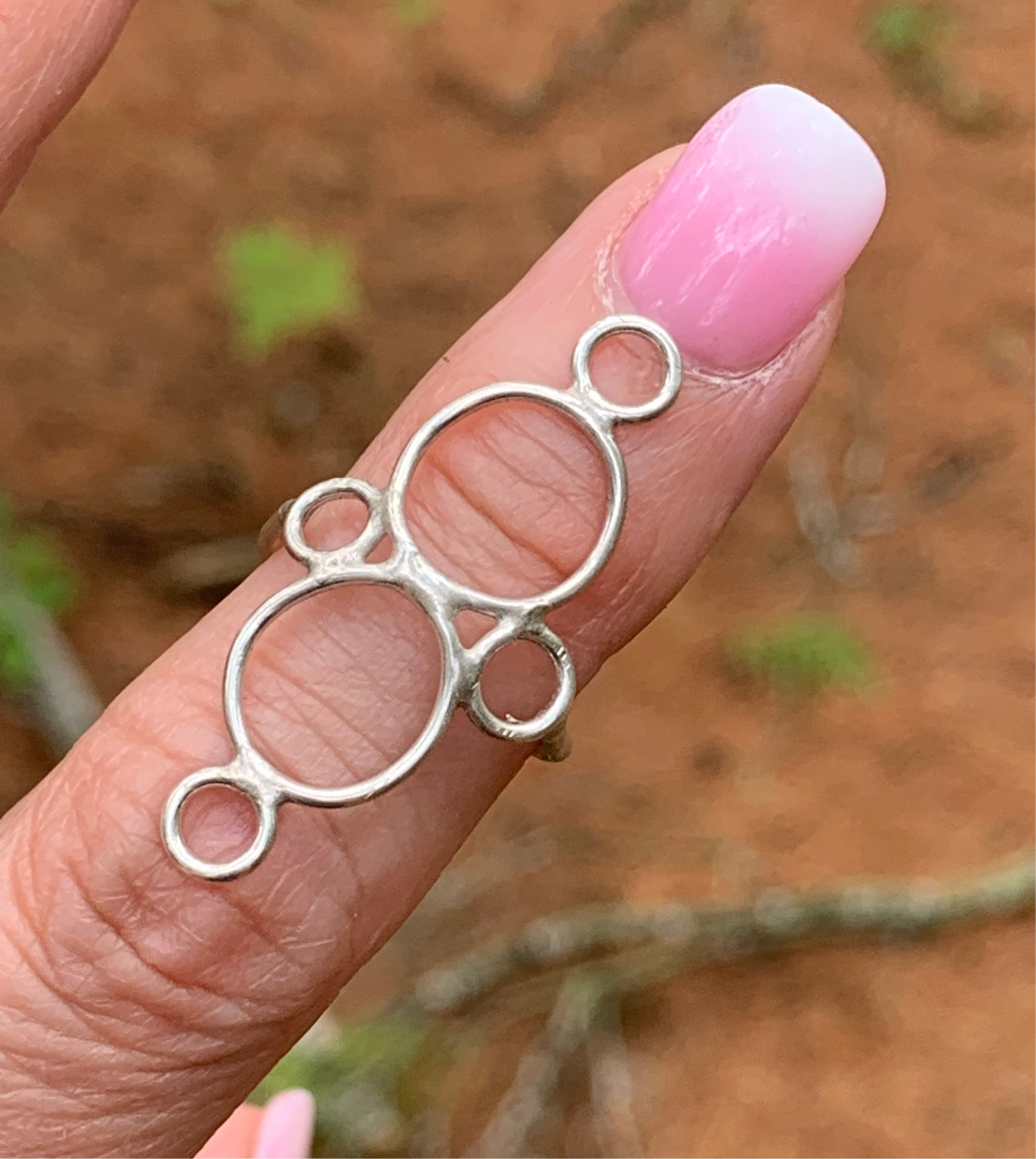 Open Circle Ring | Sterling Silver or 18K Gold | Circa | Handcrafted Geometric Statement Ring