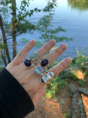 Sterling Silver Aquamarine Ring – Seafoam Green Beryl – One-of-a-Kind Handmade Ring – Sereia by Design by Athena