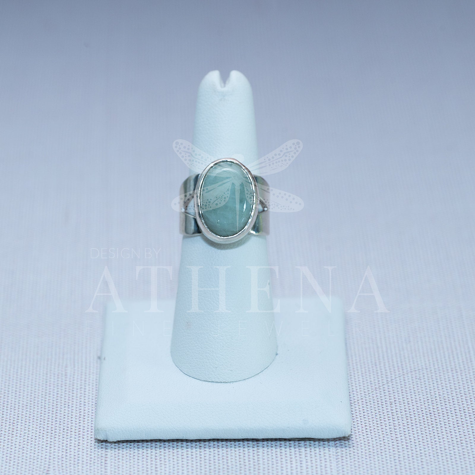 Thalassa Ring | Aquamarine Beryl in Sterling Silver | Seafoam Green | Ready to Ship | Size 7
