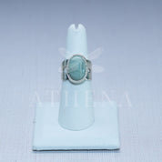 Thalassa Ring | Aquamarine Beryl in Sterling Silver | Seafoam Green | Ready to Ship | Size 7