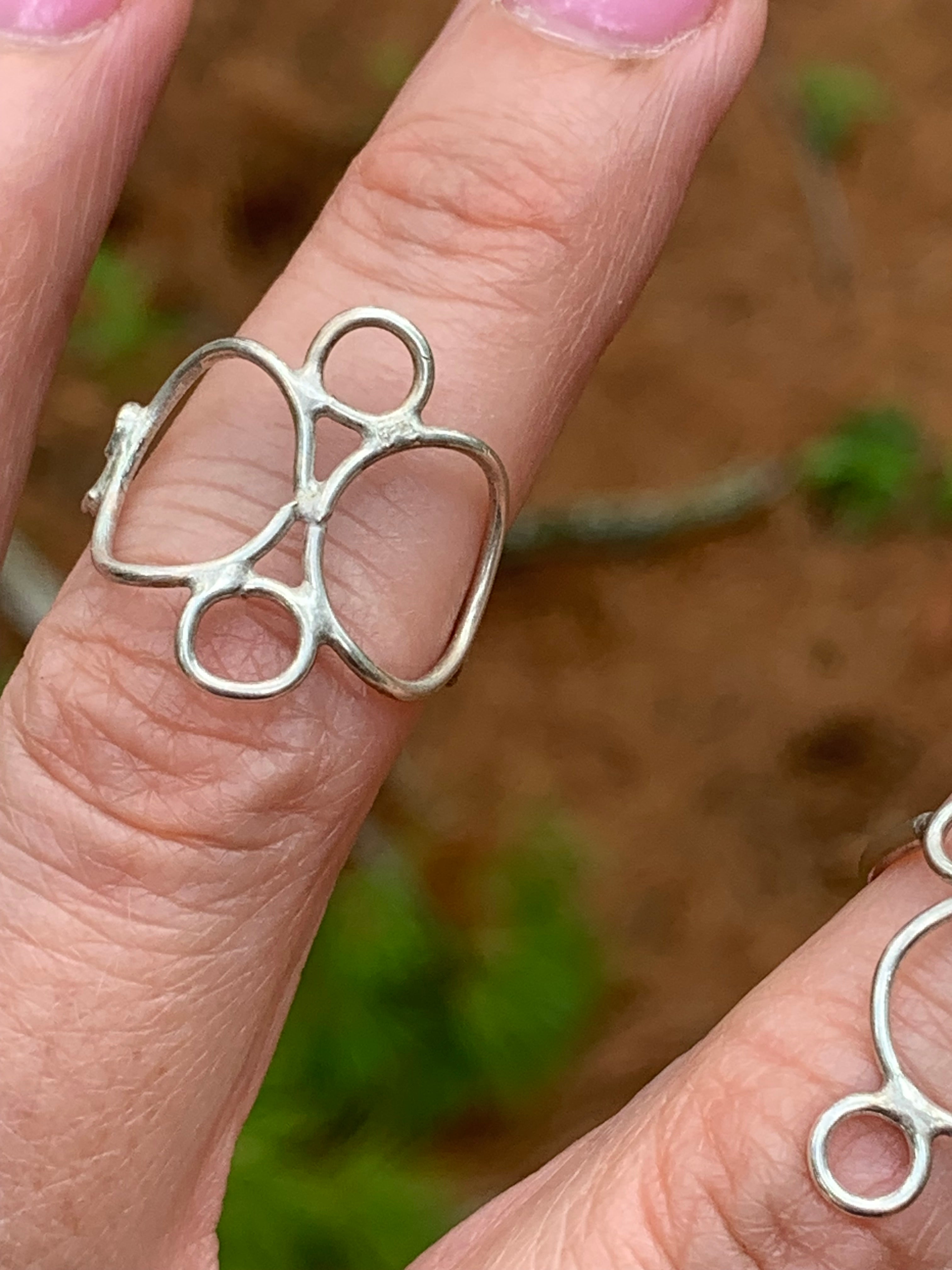 Orbit Ring – Sterling Silver or 18K Yellow Gold