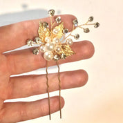 #34 - Bridal Hair Pin, Gold Hair Pin