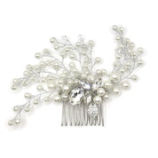 #30 Silver Leaf Bridal Hair Comb, Wedding, Decorative Pin, Bridal Pin, Bridesmaid, Wedding Hair Accessories, Ornamental Accessories