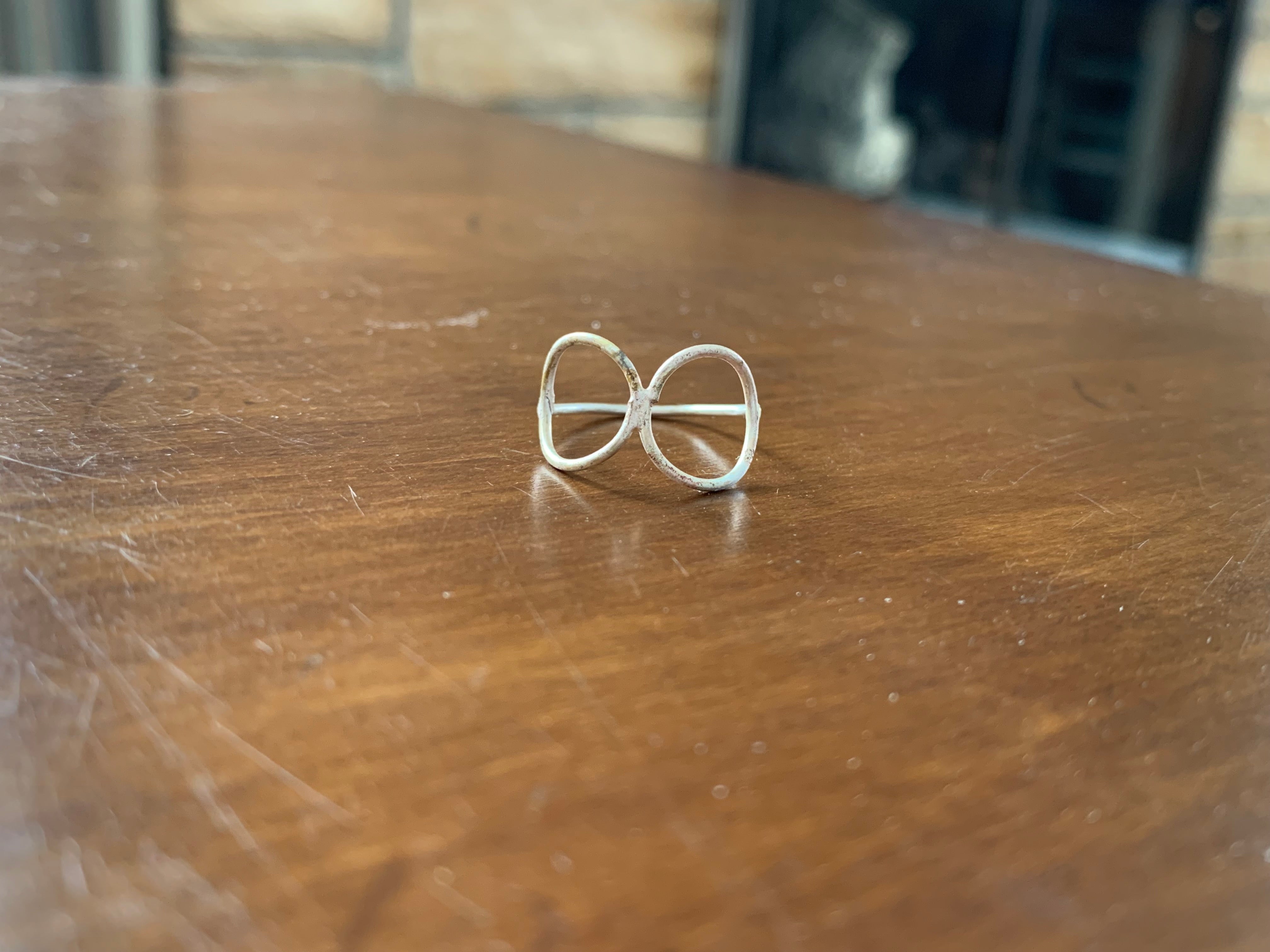 Infinite Connection Ring in Sterling Silver or 18K yellow gold