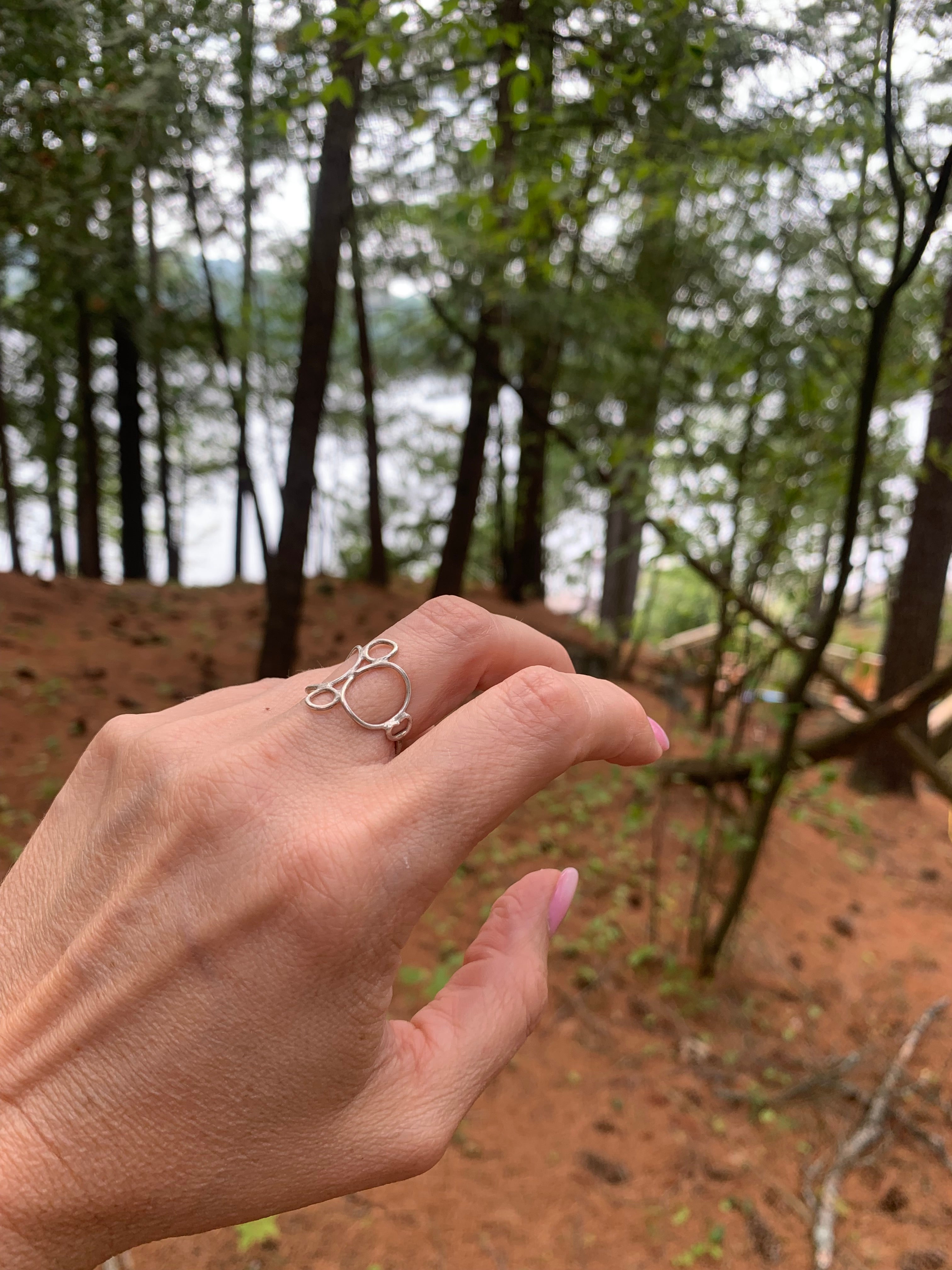 Orbit Ring – Sterling Silver or 18K Yellow Gold