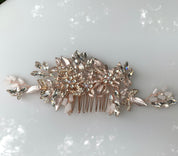 #040: Rose Gold Bridal Hair Comb