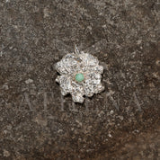 Sterling Silver Chrysoprase Pendant – Artemis Seed | Recycled Silver Goddess Jewelry (Chain Optional)