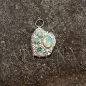 Sterling Silver Chrysoprase Pendant – Artemis Seed | Recycled Silver Goddess Jewelry (Chain Optional)