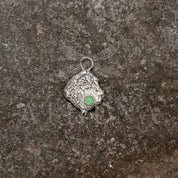 Sterling Silver Chrysoprase Pendant – Artemis Seed | Recycled Silver Goddess Jewelry (Chain Optional)