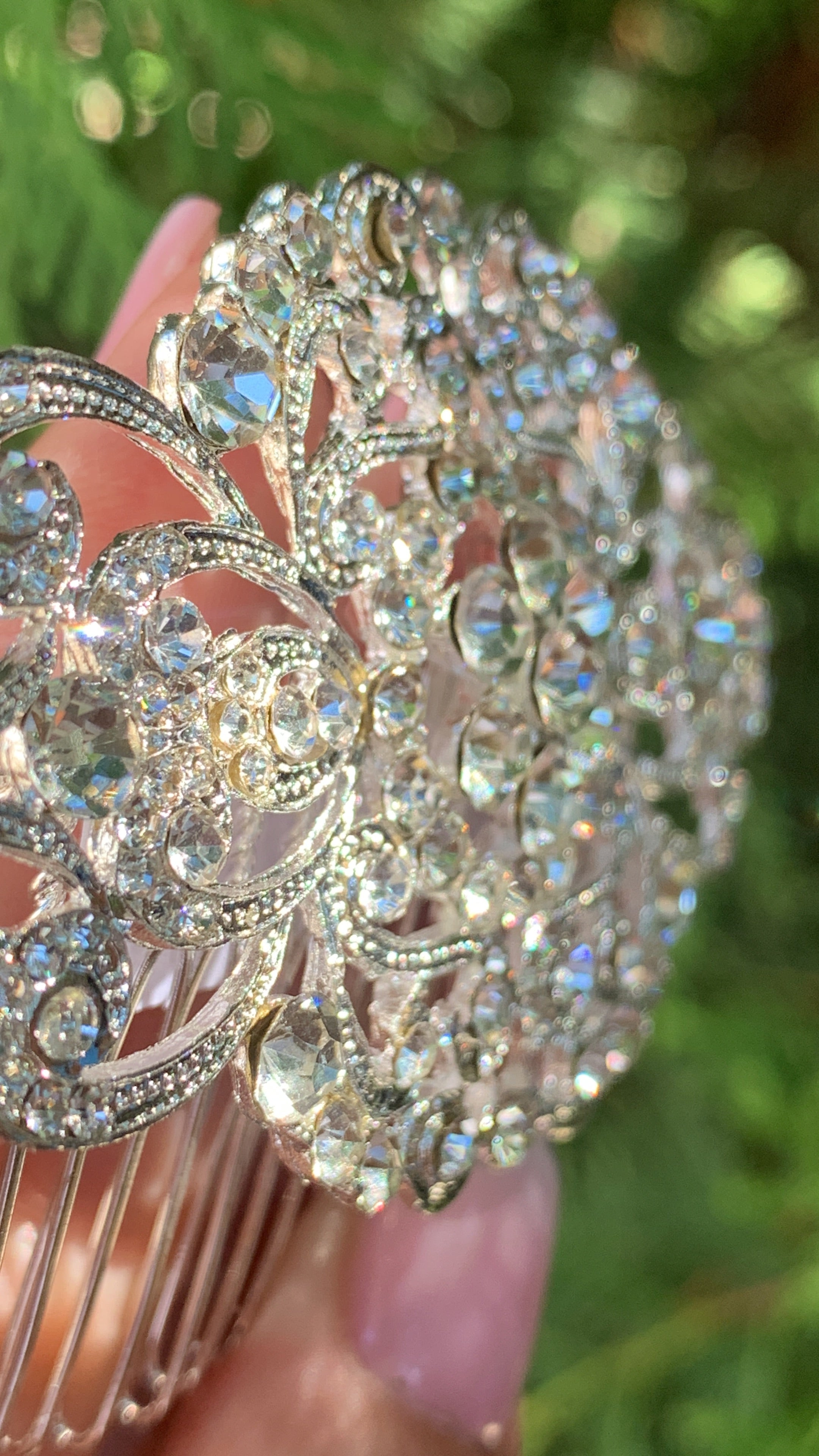 #016: Silver Bridal Hair Comb