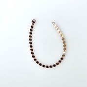 Rose Gold-Filled Flat Circle Link Bracelet | Custom Sizing 5–7.5 Inches + Extension