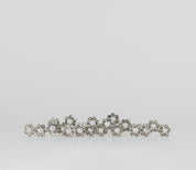 #009: Wholesale Bridal Hair Pins – Set of 20 Silver Pearl & CZ Crystal Flower Clips