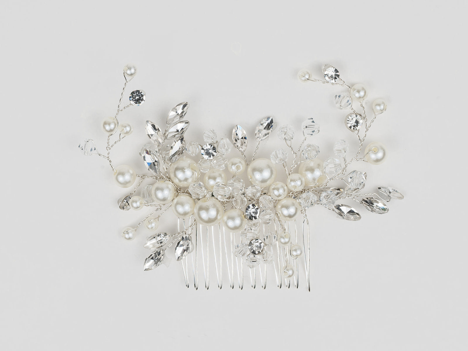 #010: Silver Bridal Hair Comb
