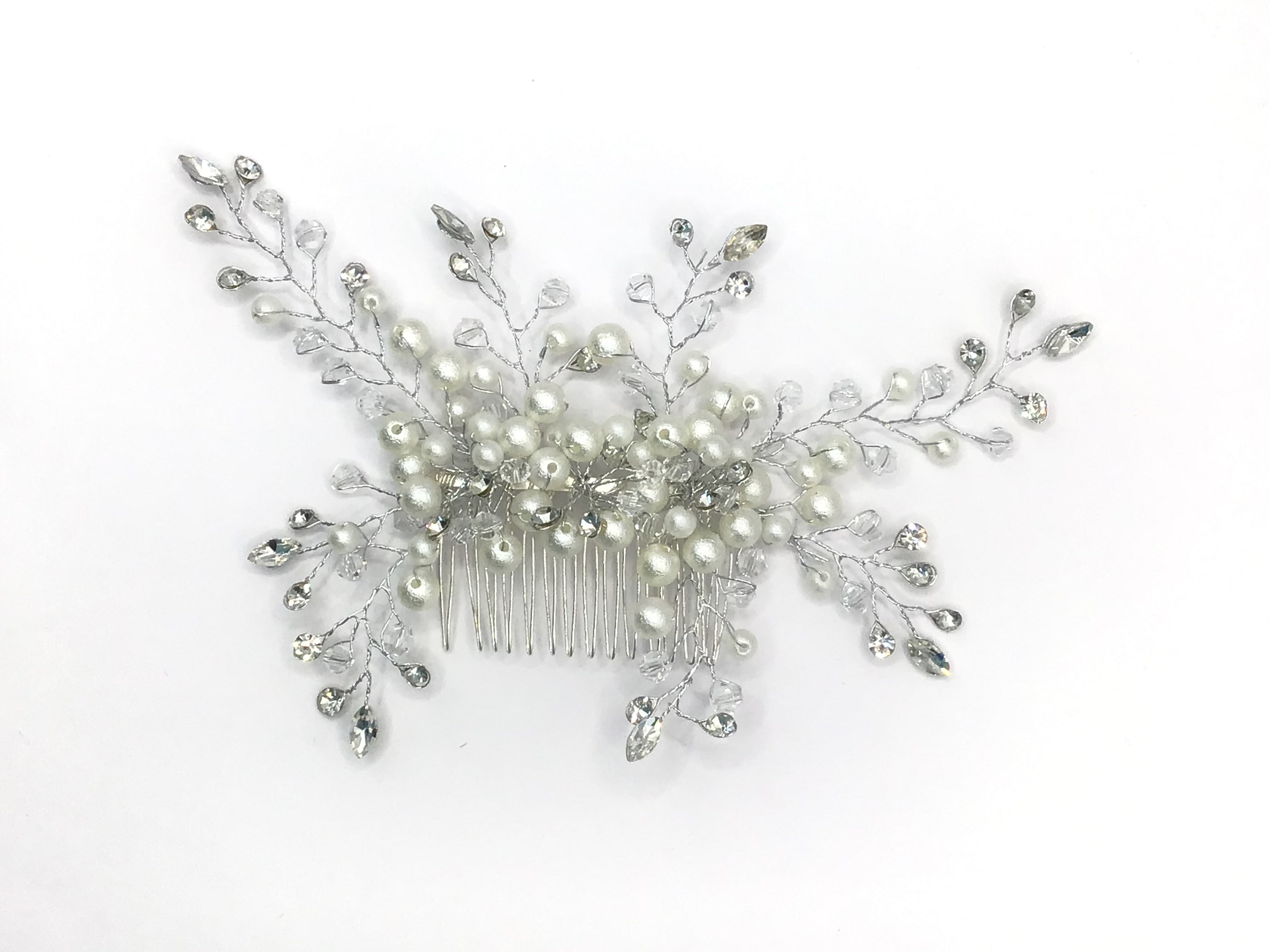 #019: Silver Bridal Hair Comb