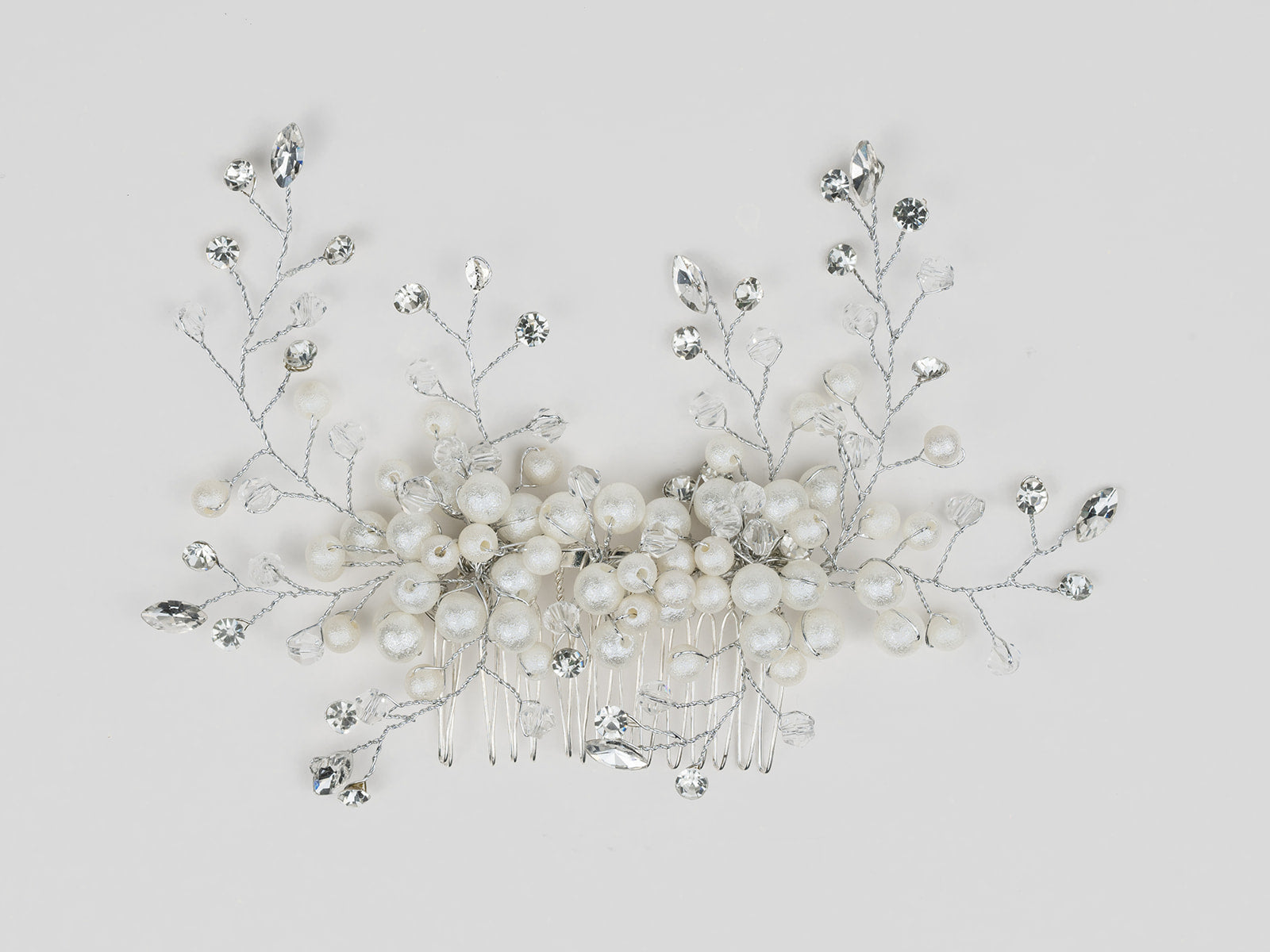 #019: Silver Bridal Hair Comb