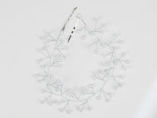 #021 Pearl Bridal Hair Vine – 12" Flexible Wedding Hairpiece for Brides & Bridesmaids