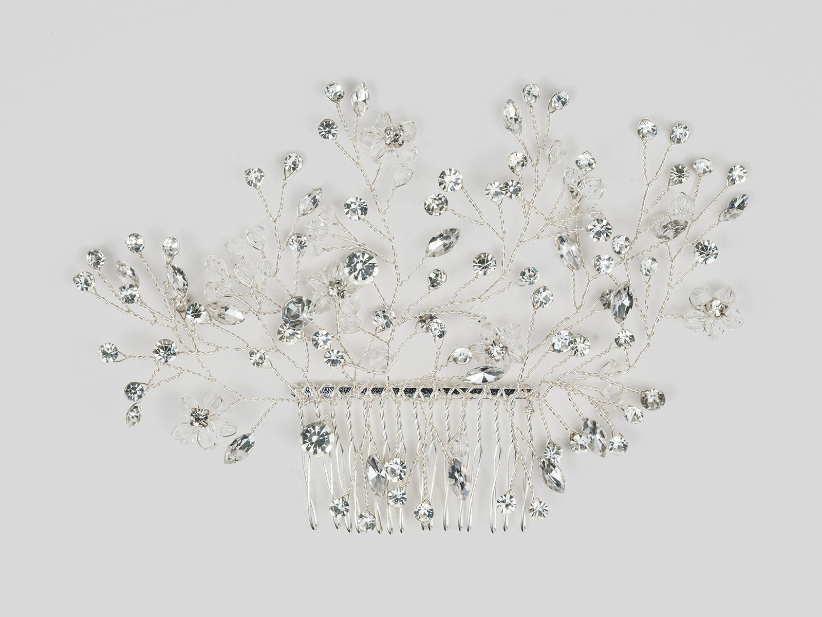 #032: Silver Bridal Hair Comb