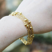 Sample Sale: Layered Bracelet in Stainless Steel Silver and Gold