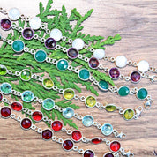 Birthstone Bracelets in Sterling Silver