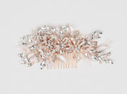 #040: Rose Gold Bridal Hair Comb