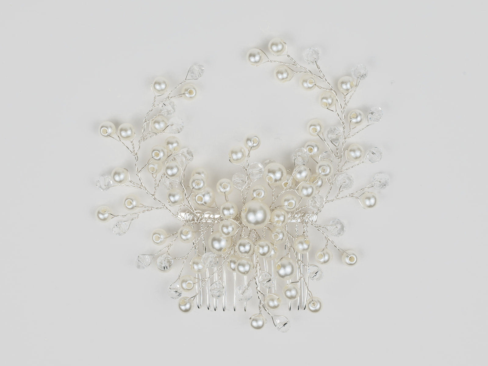 #007: Silver Bridal Hair Comb